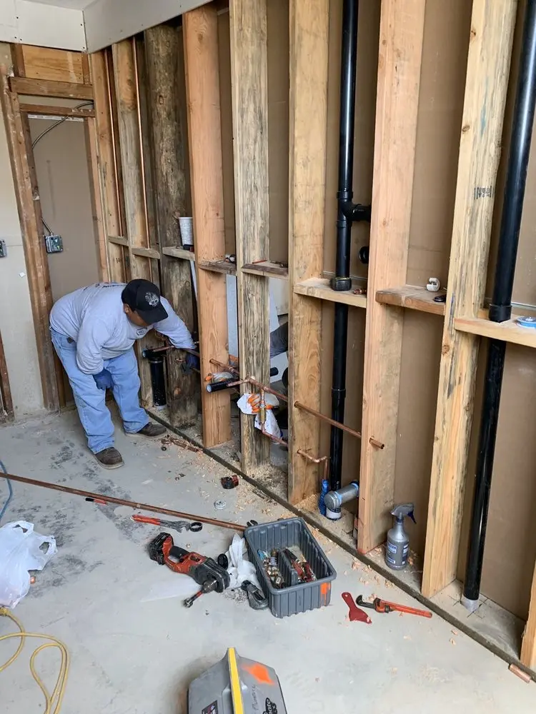 Commercial rough-in plumbing for Gas Line Repair in Pittsboro